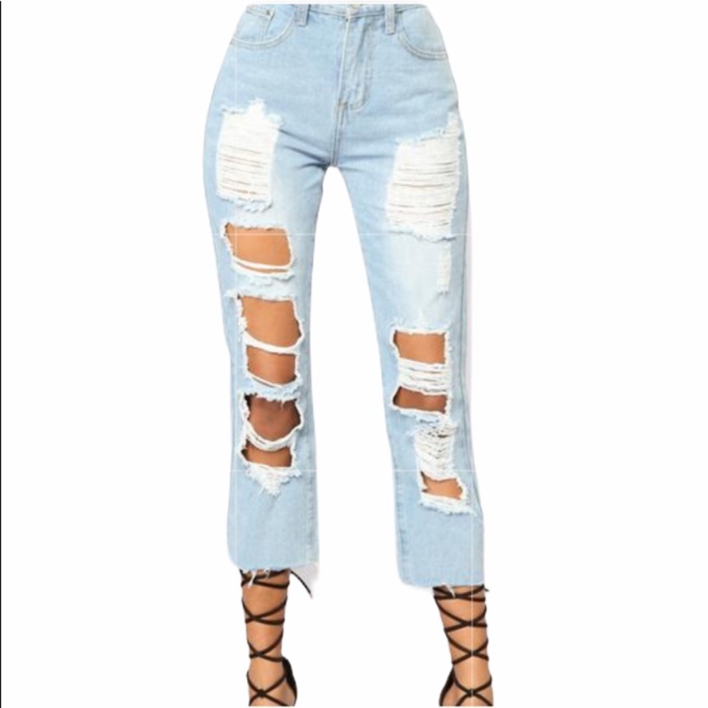 Fashion Nova Dang Girl Distressed Jeans 11